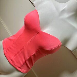 NEW GUESS Sweetheart Bustier Top, Small, Gorgeous Bright Coral Color